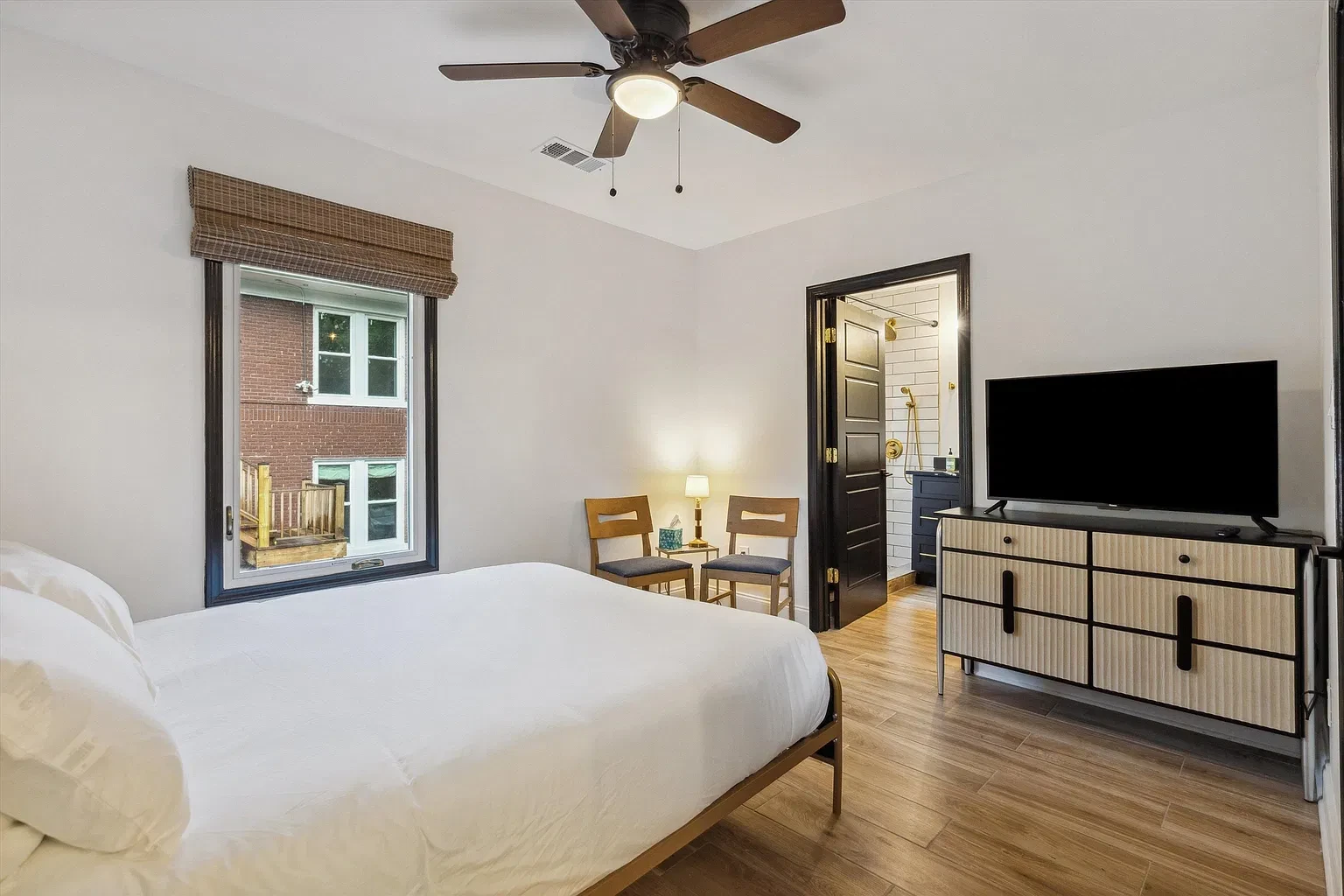 Guest house bedroom at McLean Manor